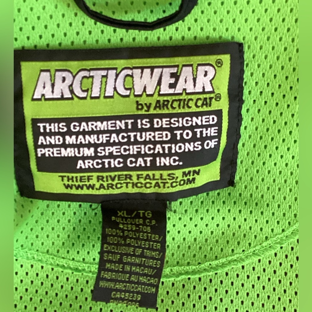 ARCTIC CAT  JACKET  Fleece UNISEX SZ XL  EPLVC
